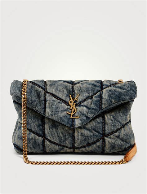 ysl puffer bag large|ysl denim puffer.